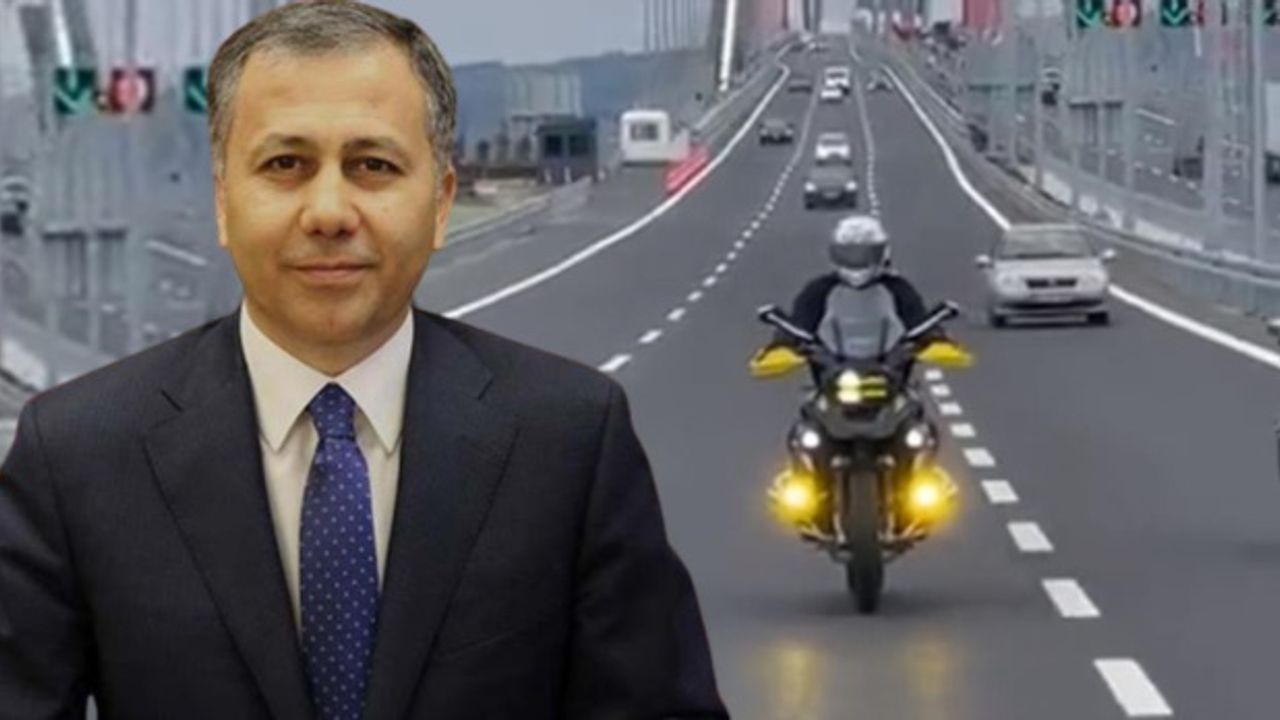 İstanbul Valisi, Çanakkale Köprüsü'nden motosikletle geçti