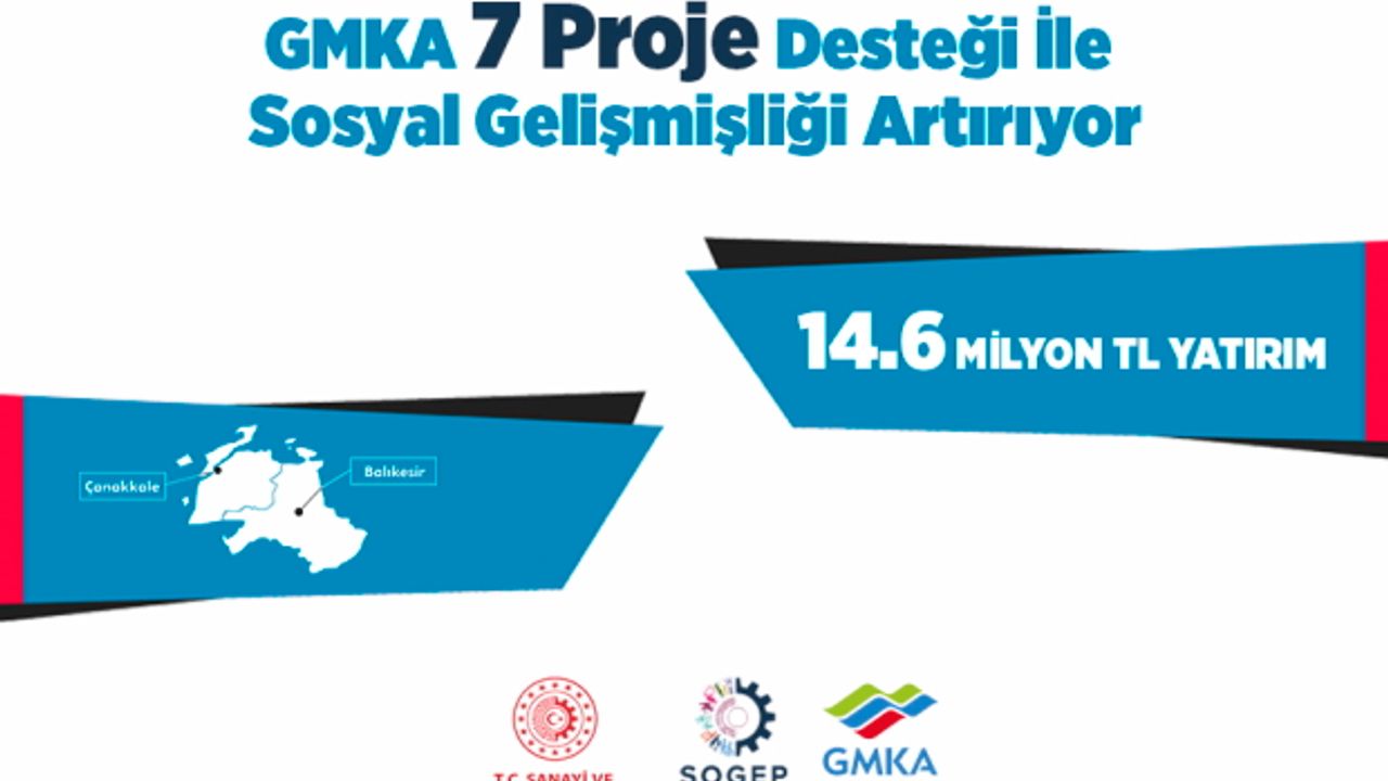 7 projeye GMKA’dan 14,6 milyon lira destek!