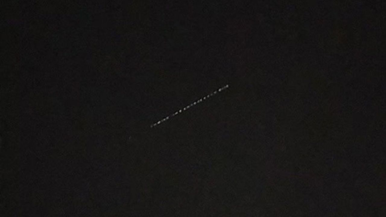Starlink uyduları Biga’dan görüntülendi