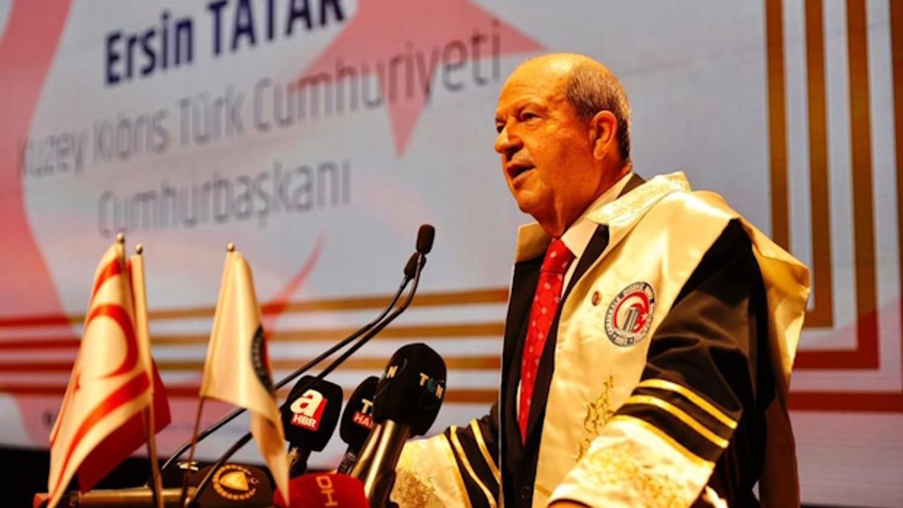 Cumhurbaşkanı Tatar’a Çanakkale’de Fahri Doktora verildi