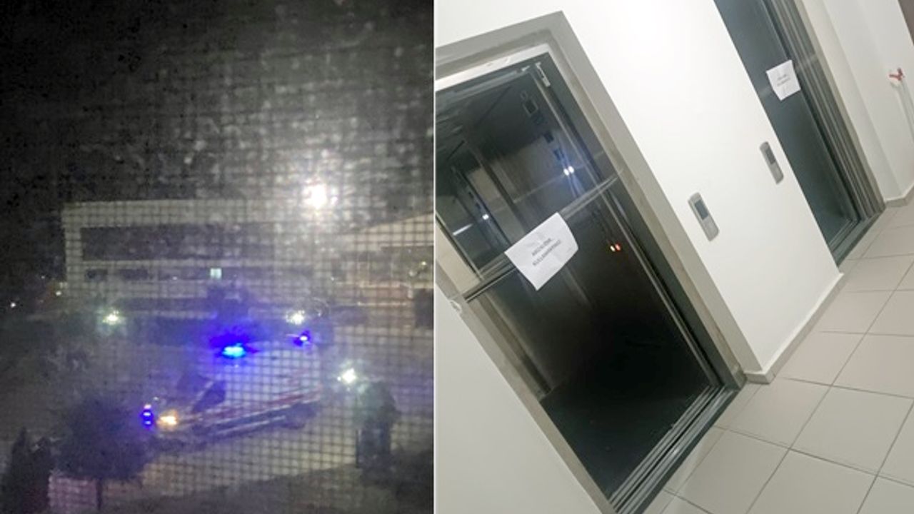 Çanakkale KYK Yurdu'nda asansör düştü