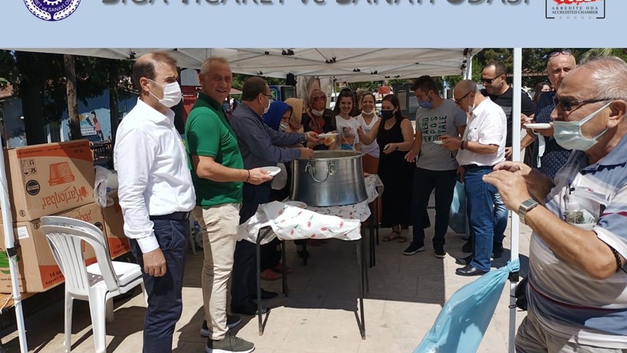 Biga TSO'dan SMA hastası Ahmet Alp'e destek için kermes