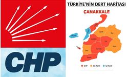 CHP dert haritası yayınladı.. Çanakkale’de durum..