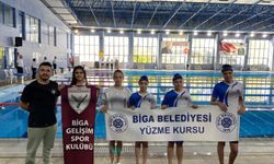 Bigalı yüzücüler başarıyla döndüler