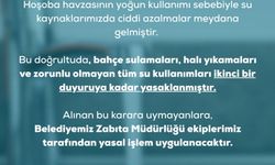 Biga Belediyesi'nden su kullanımı açıklaması