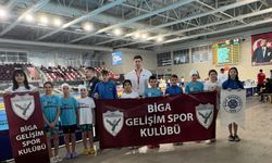 Biga Gelişim sporcuları derecelerle döndüler