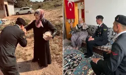 Jandarma'dan şehit annelerine duygulandıran ziyaret