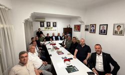MHP Çanakkale İl Başkanı Salih Altınkaya ilçe başkanlarıyla toplandı