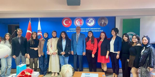 Ahmet Necati Bigalı öğrencilerle buluştu