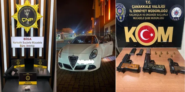 Çanakkale'de narkotik ve kaçakçılık operasyonu: 6 tutuklama