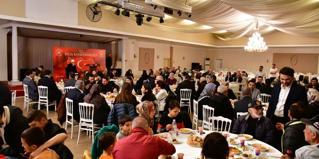 Biga'da şehit yakınları ve gaziler onuruna iftar programı