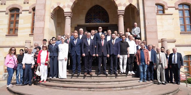 Biga protokolü bayramlaşma töreninde bir araya geldi