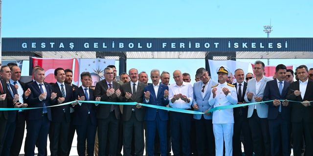 Gelibolu Yeni Feribot İskelesi törenle hizmete girdi