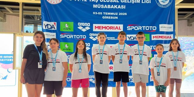 Biga Gelişim Spor Kulübü yüzücüleri Giresun'da parladı