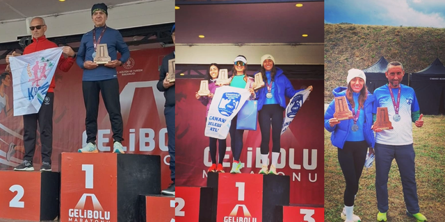 Gelibolu Maratonu'nda Biga Rüzgarı: Üç Sporcu Kürsüye Çıktı