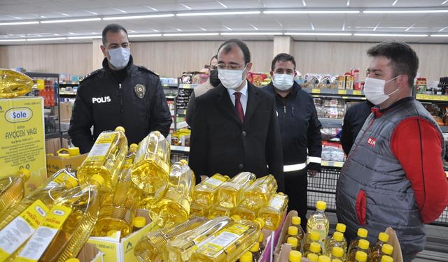 Kaymakam Dolu'dan yağ stokçuluğu denetimi