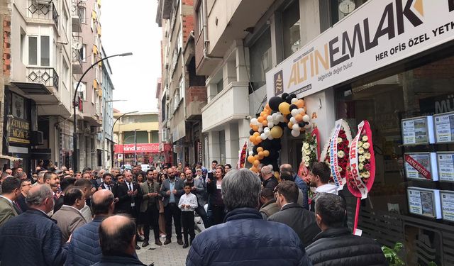 Altın Emlak Çarşı Temsilciliği yoğun katılımla açıldı