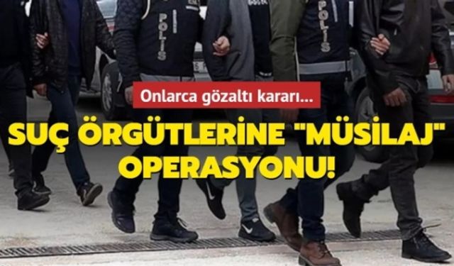 Suç Gruplarına Operasyon: 315 Şüpheli