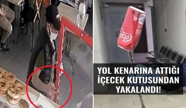 Polis dolandırıcıyı içecek kutusundan yakaladı!