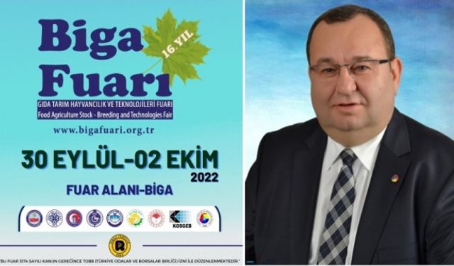 Biga Fuarı 30 Eylül'de açılıyor