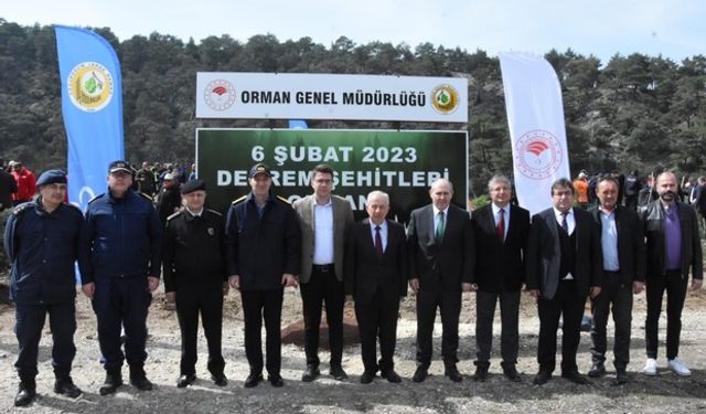 ‘6 Şubat Deprem Şehitleri Ormanı’ oluşturuldu