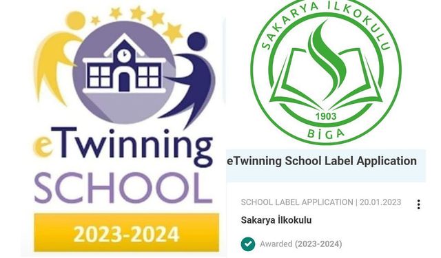 Biga Sakarya İlkokulu 'eTwinning okulu' oldu!