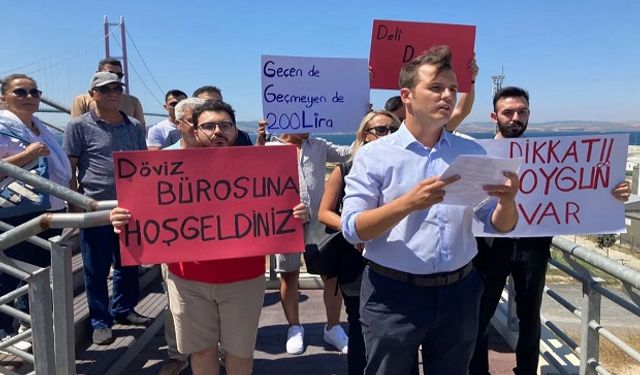 CHP’den 1915 Çanakkale Köprüsü'nde zam protestosu!