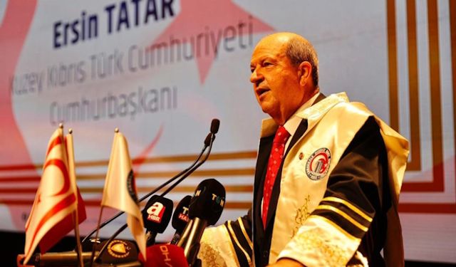 Cumhurbaşkanı Tatar’a Çanakkale’de Fahri Doktora verildi