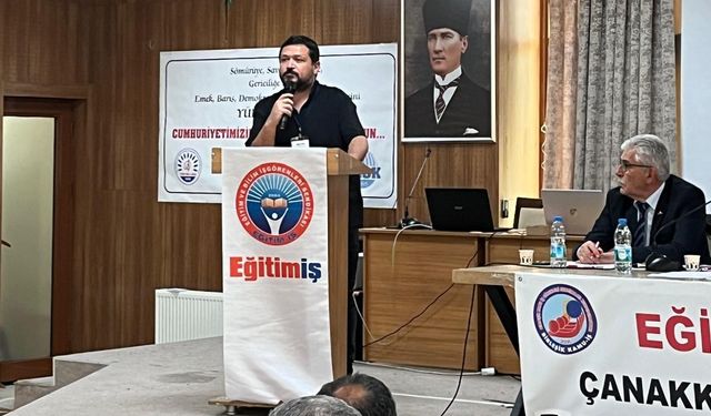 Biga'da yetkili sendika yine 'Eğitim İş' oldu