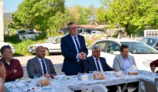 Sanayi sitesi esnafları kahvaltıda buluştu