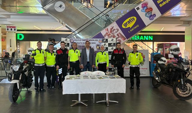 Biga polisi trafik kurallarını hatırlattı
