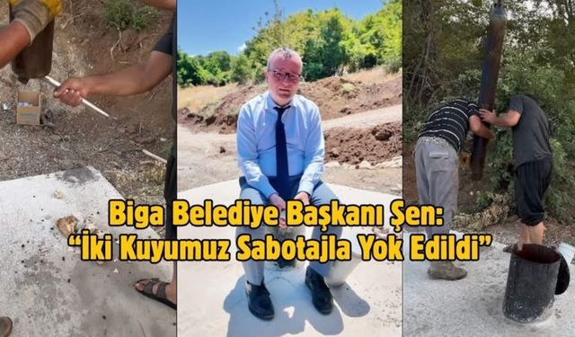 Su kuyusuna sabotaj büyük tepki çekti