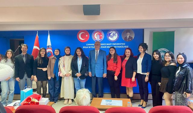 Ahmet Necati Bigalı öğrencilerle buluştu