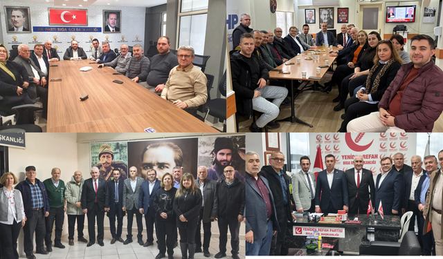 Esnaf temsilcilerinden güçbirliği ziyaretleri...