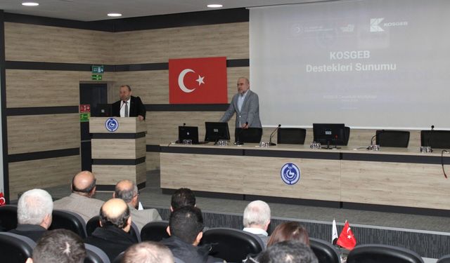 Biga TSO’da KOSGEB destekleri anlatıldı