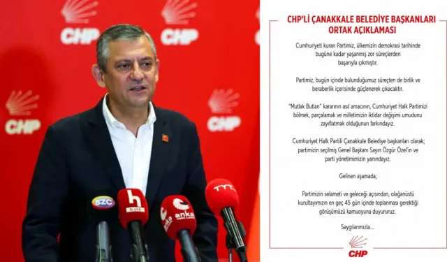 CHP'li Belediye Başkanlarından Özel'e Tam Destek: "Olağanüstü Kurultay Toplanmalı"
