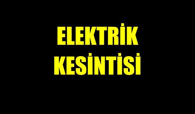 Biga'da elektrik kesintisi