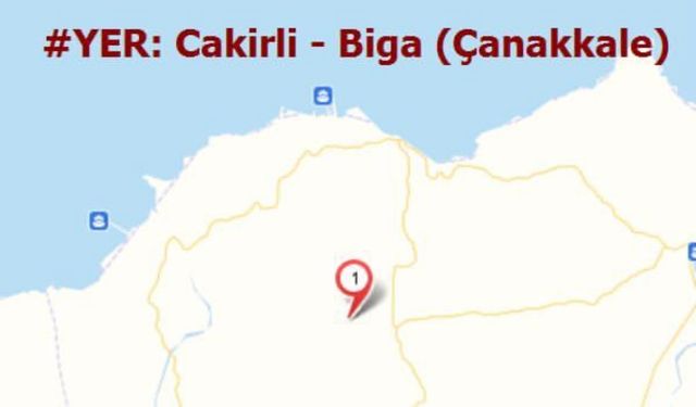 Biga’da deprem