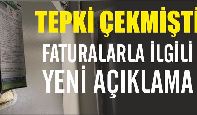 Faturalarla ilgili yeni açıklama