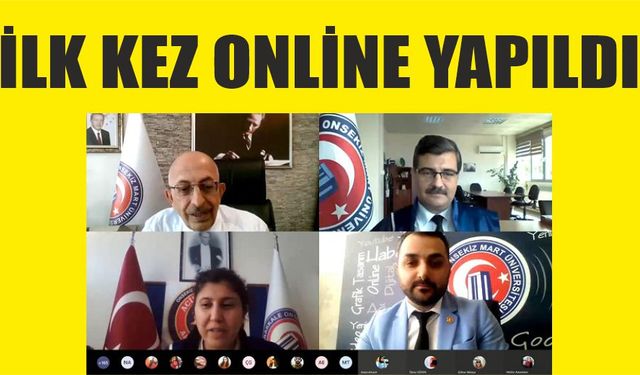 İlk kez online yapıldı