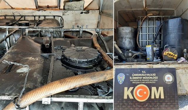 2 bin 800 litre kaçak yakıt ele geçirildi