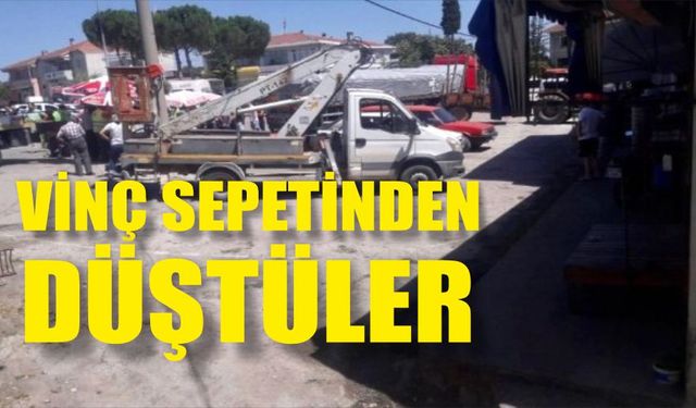 İşçiler vinç sepetinden düştü: 1 ölü, 1 yaralı