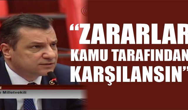 "Zararlar kamu tarafından karşılansın"