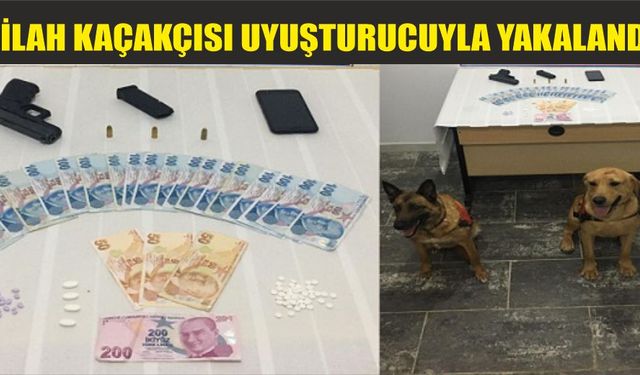 Biga'da silah kaçakçısı uyuşturucuyla yakalandı!