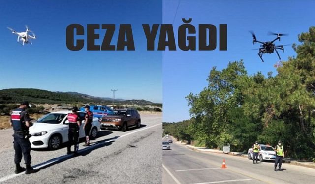 Drone'lu trafik denetimlerinde ceza yağdı