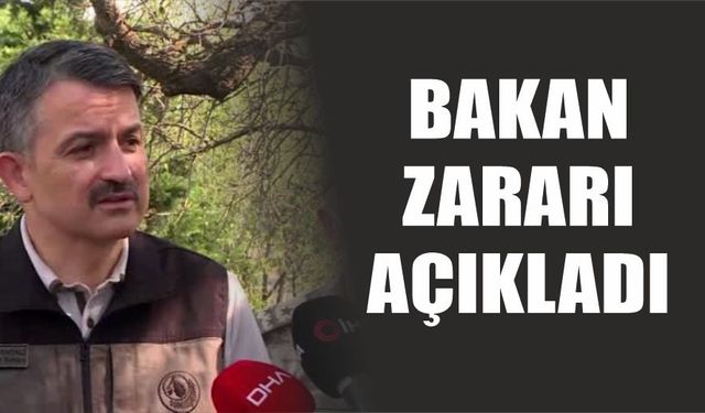 Bakan Pakdemirli zararı açıkladı