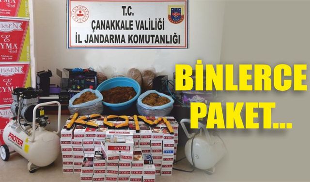 Biga'da binlercesi ele geçirildi