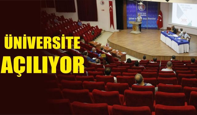 Üniversitenin açılış tarihi belli oldu