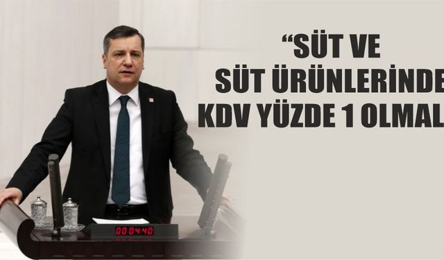 “Süt ve süt ürünlerinde KDV yüzde 1 olmalı”