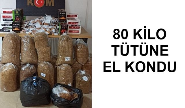 80 Kilogram Tütüne El Kondu